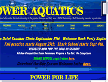 Tablet Screenshot of poweraquatics.org